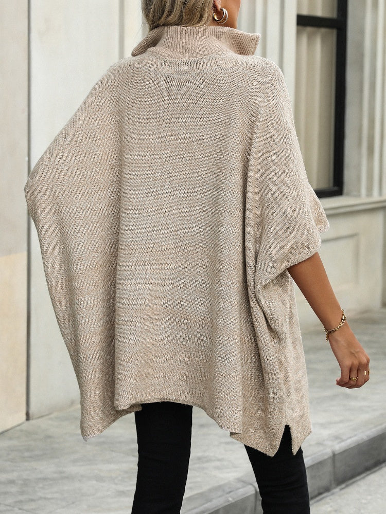 Damen-Pullover mit viertel Reißverschluss