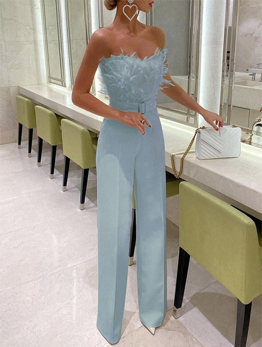 Frola - Eleganter Jumpsuit mit Röhrentop