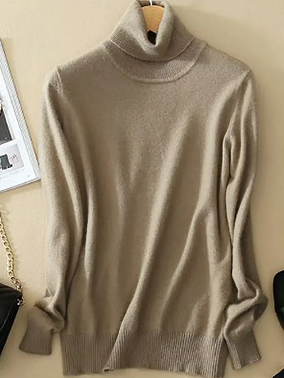 Klassischer Rollkragenpullover für Frauen