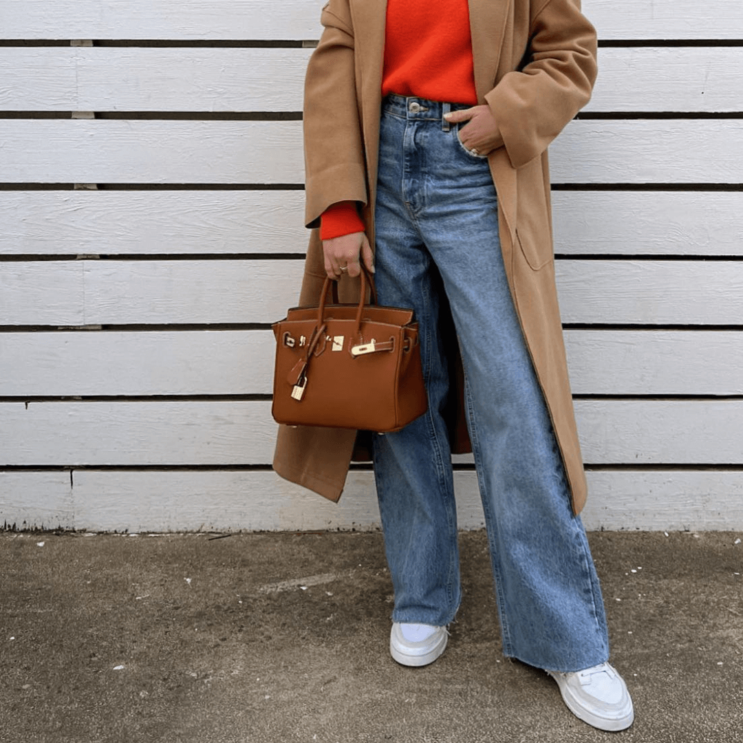 Handtasche mit Schlossdetail
