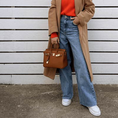 Handtasche mit Schlossdetail