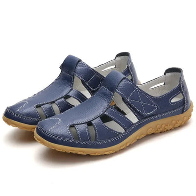 Lässige Sommersandalen aus Leder für Damen-Bonida Shop