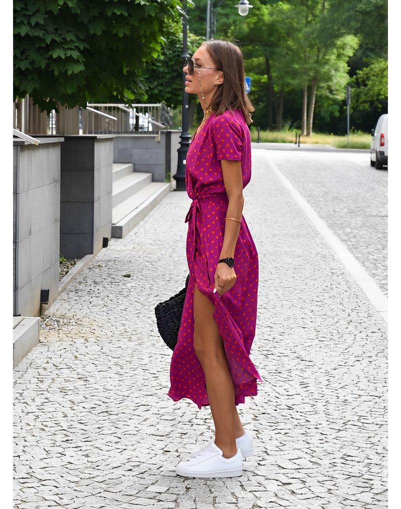 Anna Kleid mit Blumendruck Frühling/Sommer-Bonida Shop