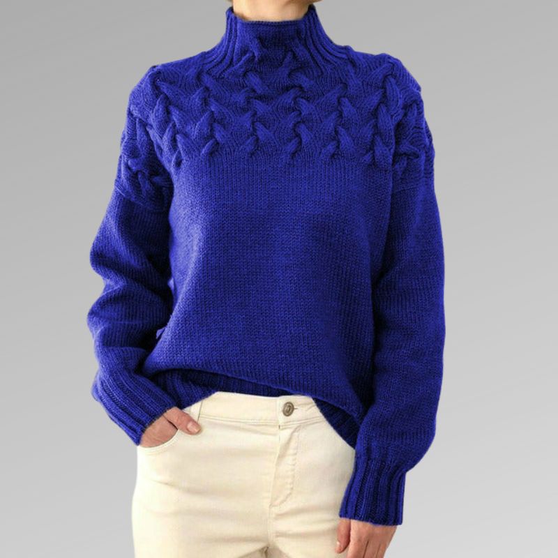 Eleganter und warmer Davila-Pullover mit hohem Kragen