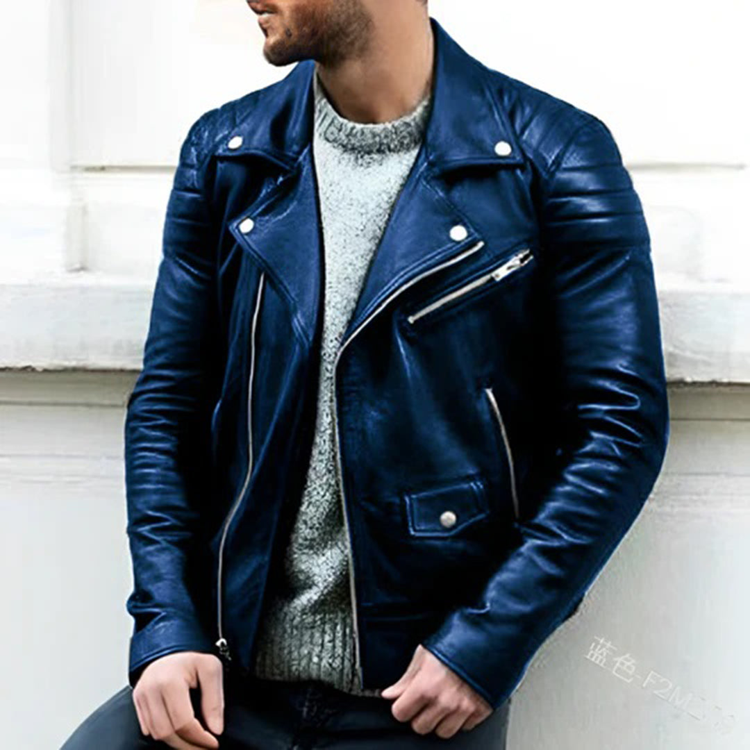 Yuri | Bikerjacke aus Leder für Männer