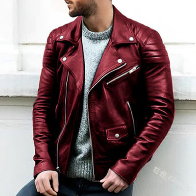 Yuri | Bikerjacke aus Leder für Männer