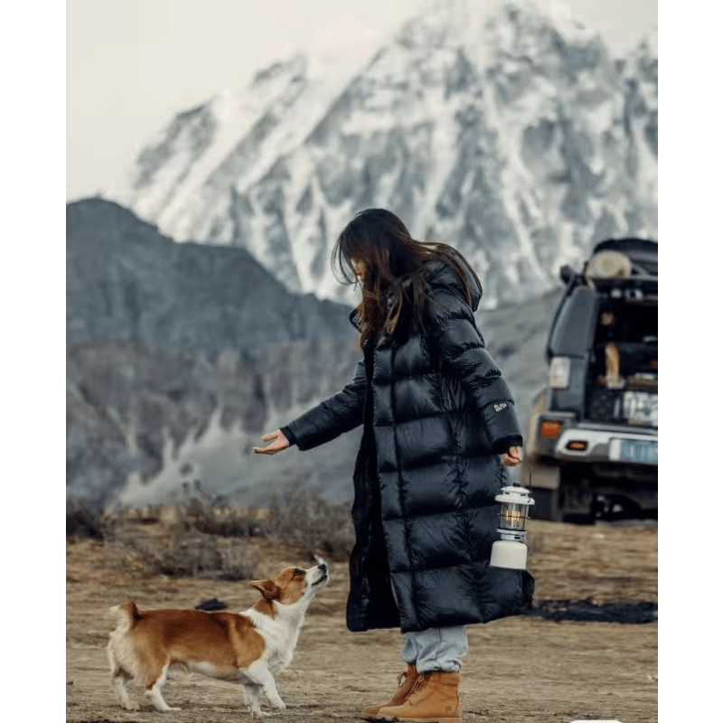 Warme, wasserdichte Daunen-Winterjacke für Frauen