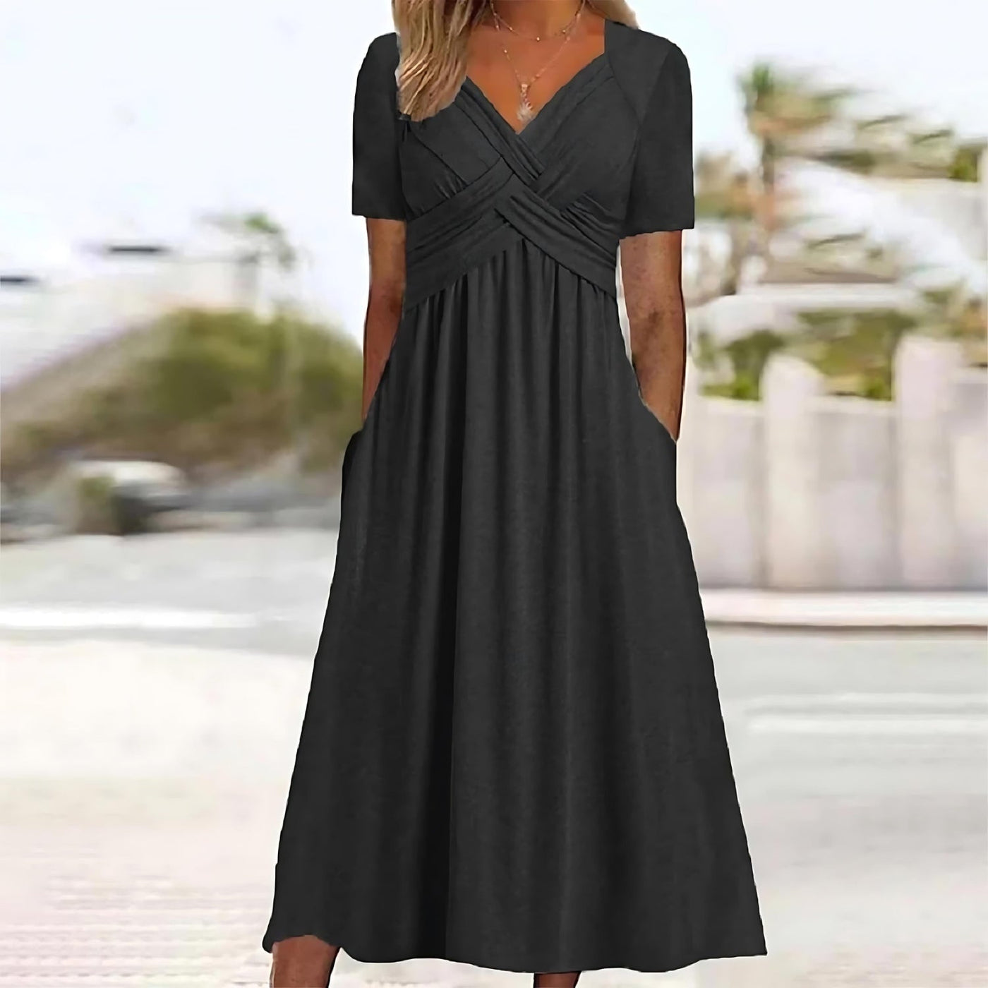 Jamaica - Elegantes Midikleid mit Bauchbedeckung