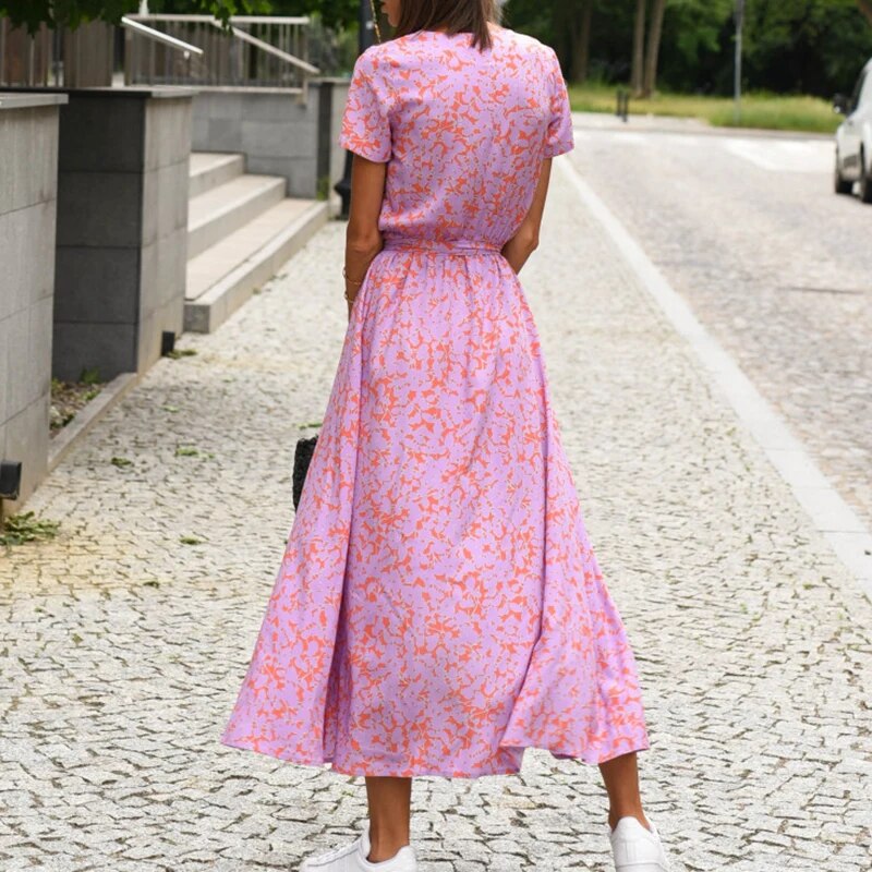 Anna Kleid mit Blumendruck Frühling/Sommer-Bonida Shop