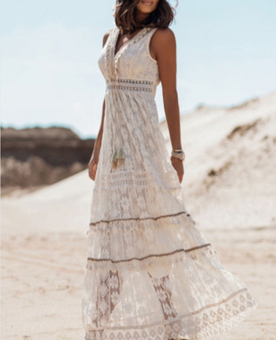 Carmina | Elegantes Kleid im Boho-Stil-Bonida Shop