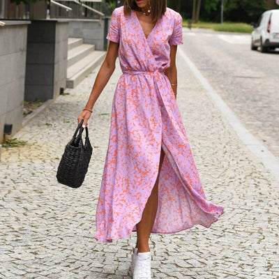 Anna Kleid mit Blumendruck Frühling/Sommer-Bonida Shop