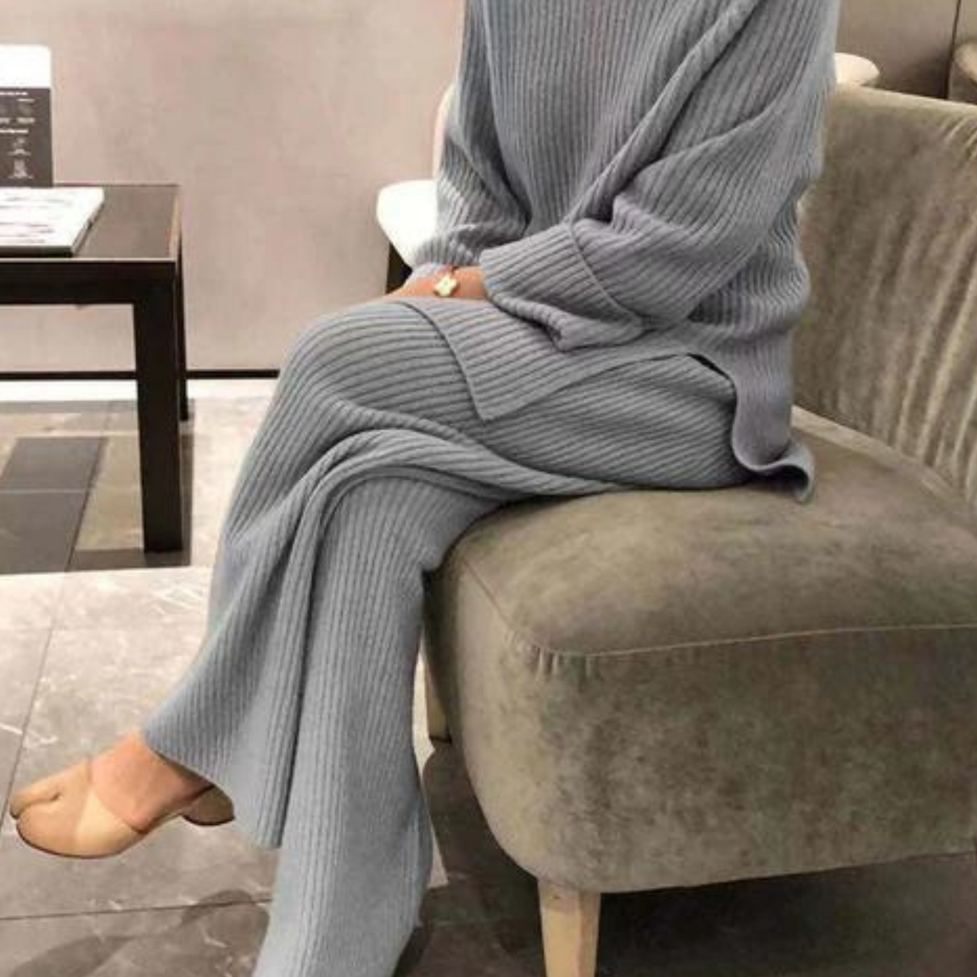 Emily | Entspanntes Set mit Strickpullover und Hose