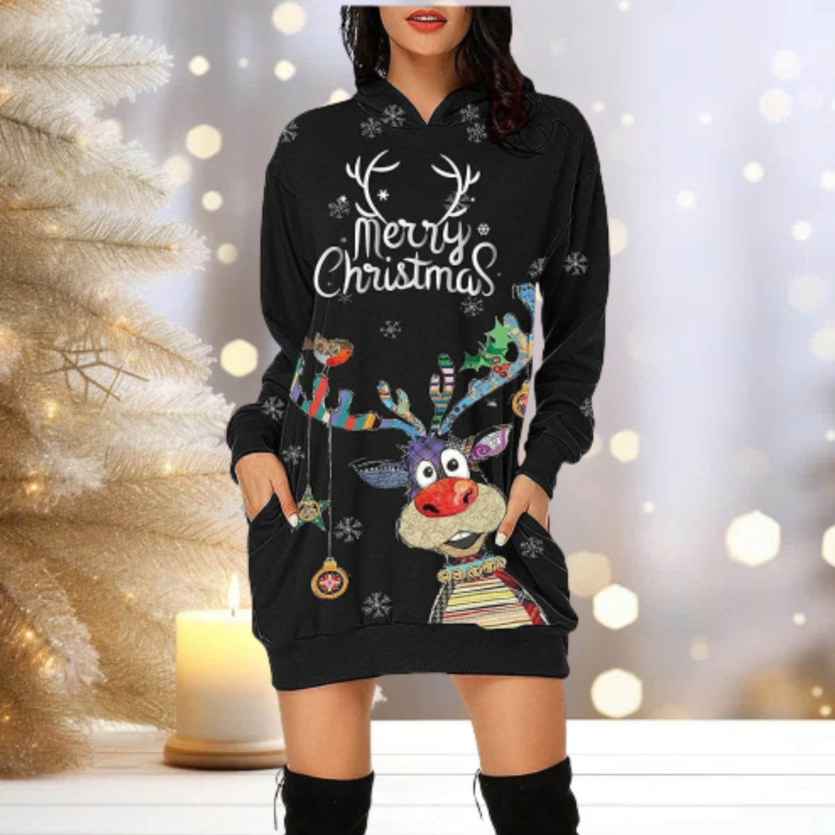 Angel - Weihnachten Party Sweatshirts mit Kapuze