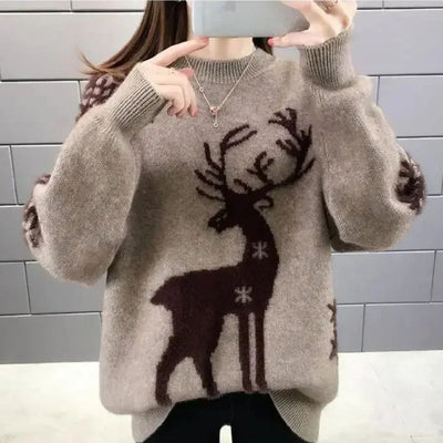 Aisha Sweater | Weihnachtspullover aus Kaschmir für Frauen