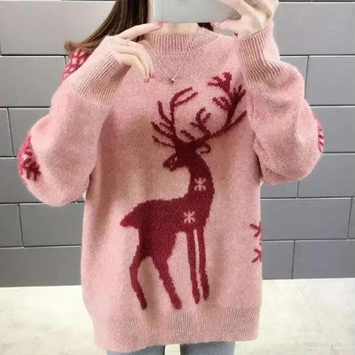 Aisha Sweater | Weihnachtspullover aus Kaschmir für Frauen