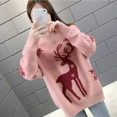 Aisha Sweater | Weihnachtspullover aus Kaschmir für Frauen