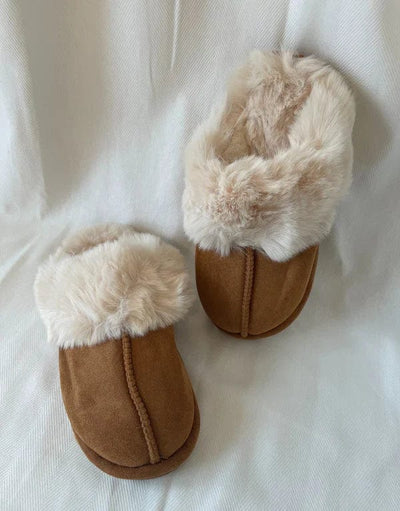 Lana - Beige Teddybär-Schuhe