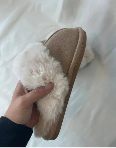 Lana - Beige Teddybär-Schuhe