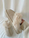 Lana - Beige Teddybär-Schuhe