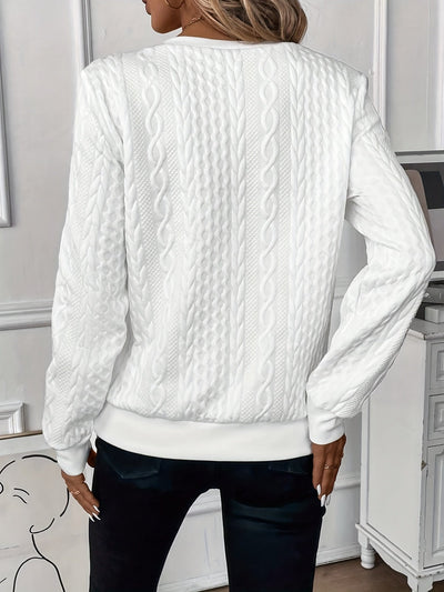 Eleganter stilvoller Strickpullover