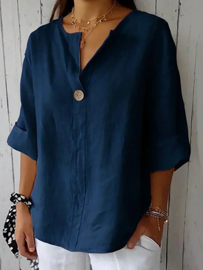 Fredrika Elegante Leinenbluse für Damen