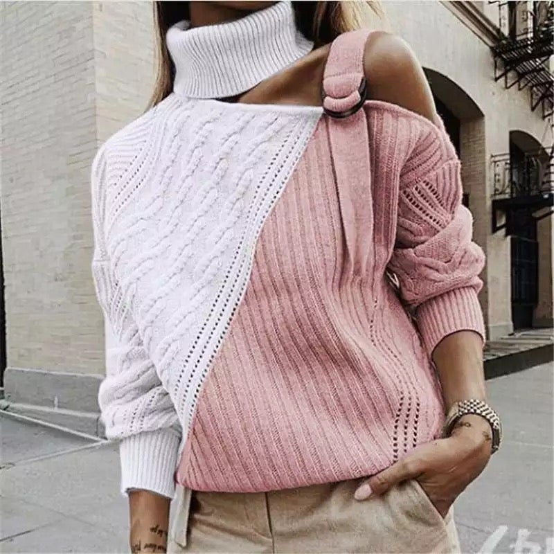 Bonidashop | Kurzer Pullover mit Rollkragen